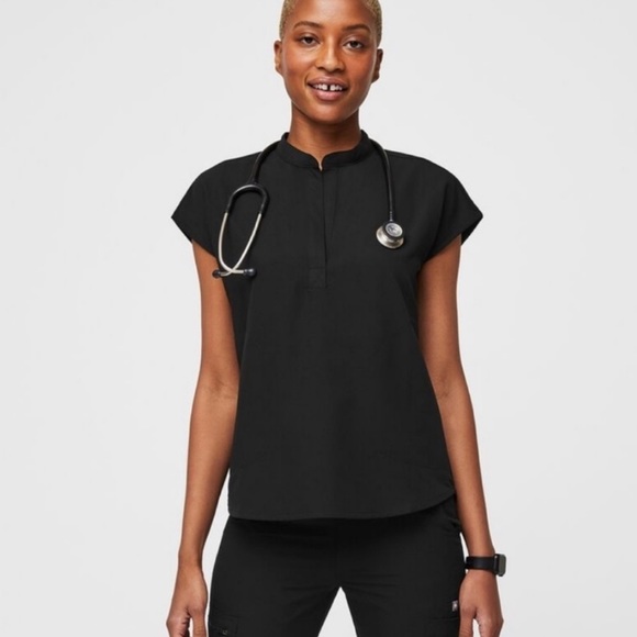 Black Figs Scrub Top XL - Picture 1 of 4